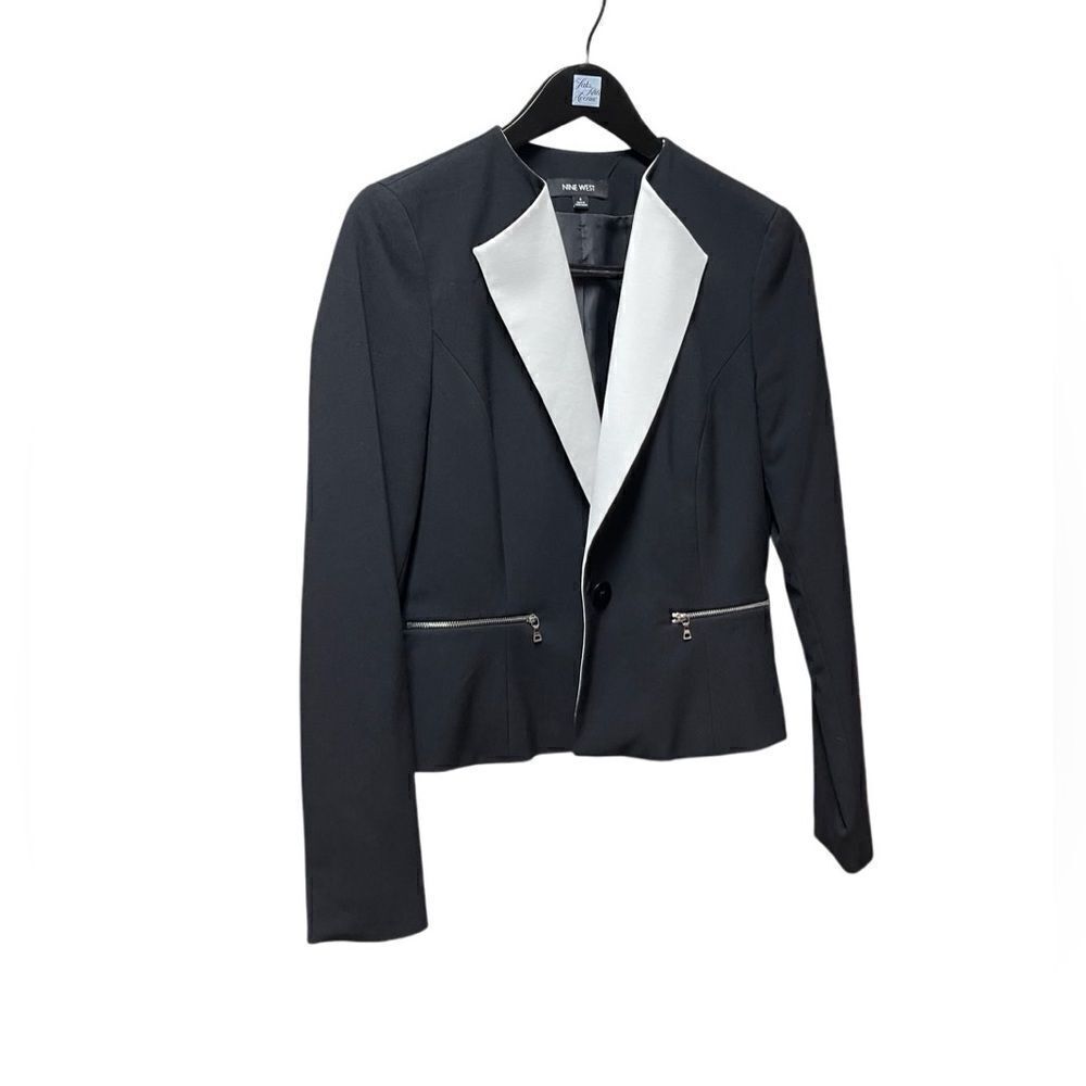 🌟Nine West🌟Black White Blazer